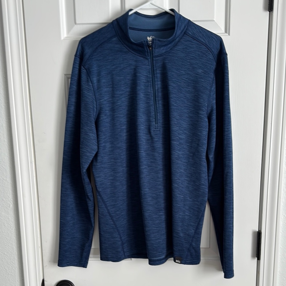 Men's Blue Quarter-Zip Pullover